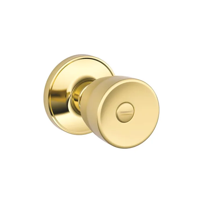 Schlage Byron Bright Brass Bed and Bath Knob
