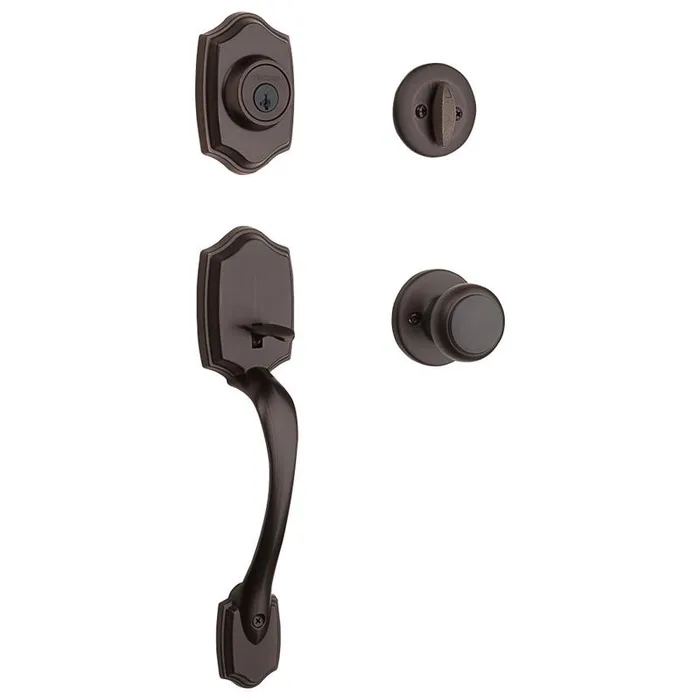 Kwikset SmartKey Belleview Venetian Bronze Handleset