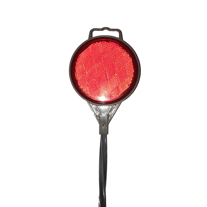 Home Plus 36 in. Round Black/Red Driveway Marker 1 pk (Pack of 24)