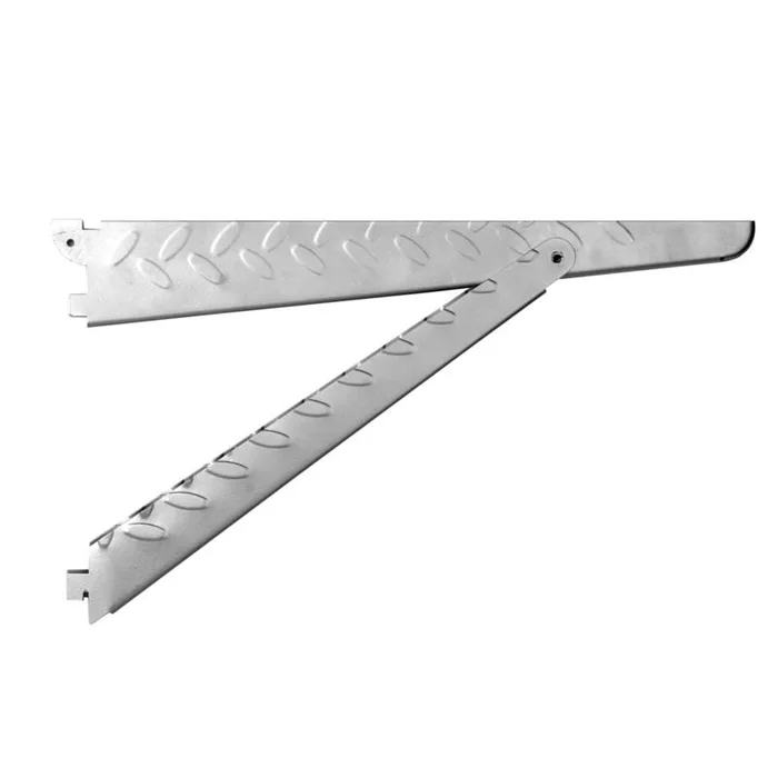 Knape & Vogt Heavyweight Silver Steel Support Bracket 14 in. L 500 lb (Pack of 8)