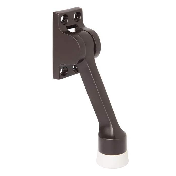 Brinks Commercial Brass Bronze Kick-Down Door Holder Mounts to door 1 in.