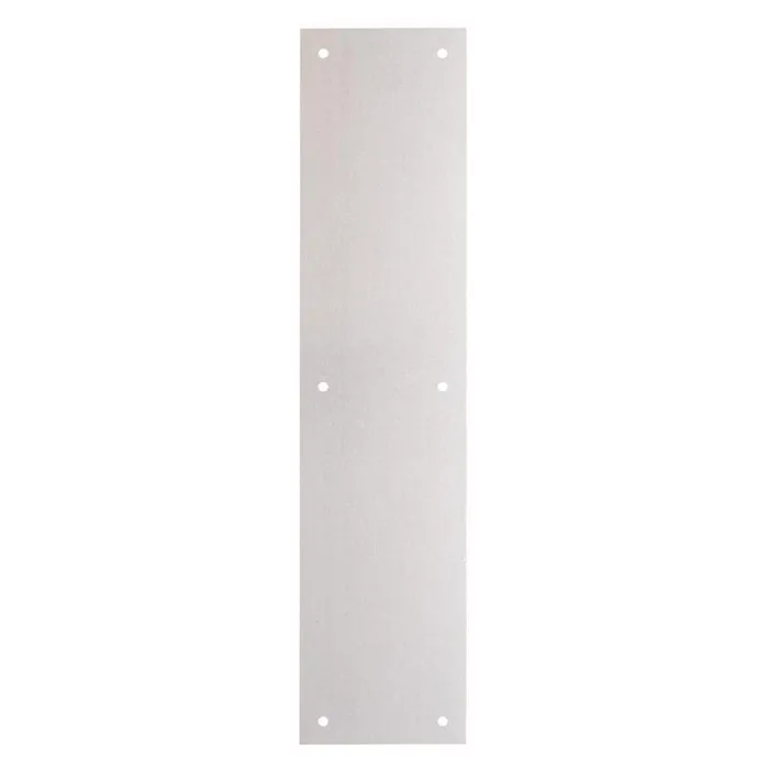 Brinks Commercial 15 in. L Satin Aluminum Push Plate