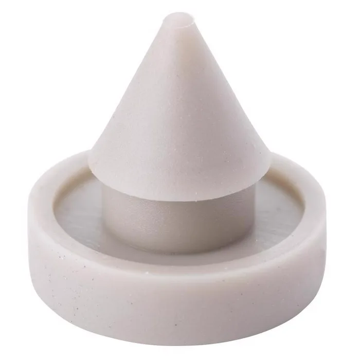 Brinks Commercial Plastic Off White Door Bumper Mounts to base trim 1/2 in.