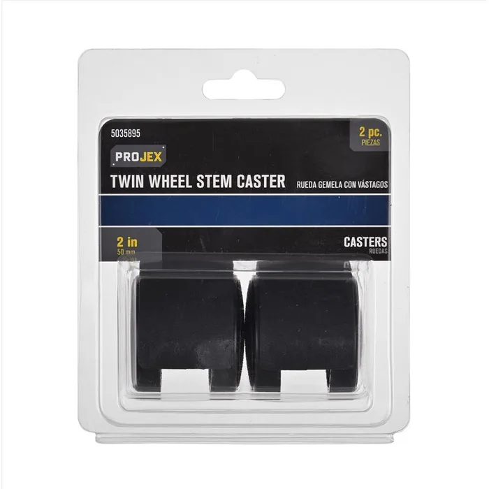 Projex 2 in. D Aluminum Twin Caster 75 lb 2 pk