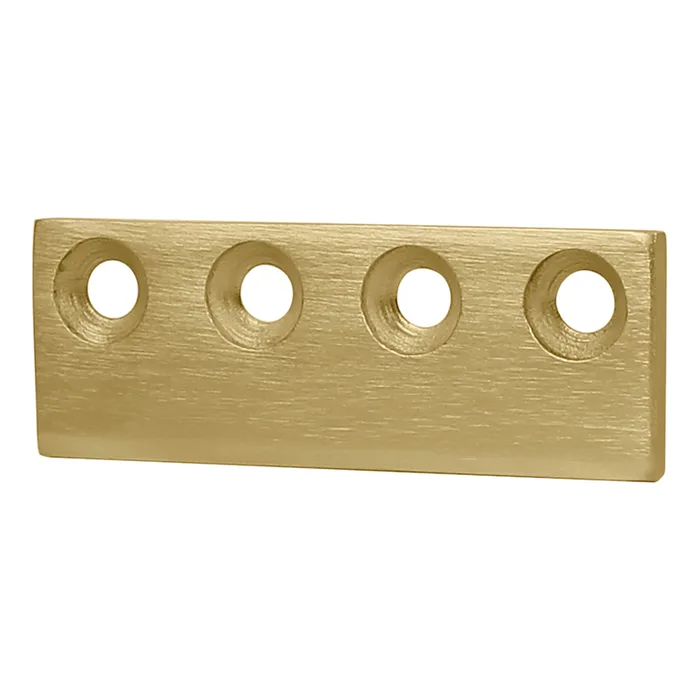 National Hardware 5/8 in. D X 3-1/8 in. L Brushed Gold Steel Sliding Door Hardware Connecting Adapte