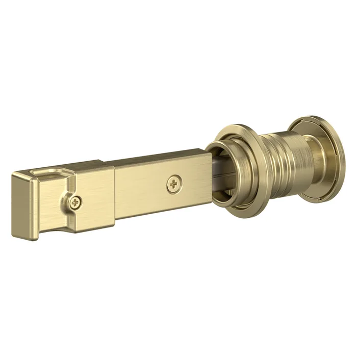 National Hardware Brushed Zinc Indoor Sliding Door Lock