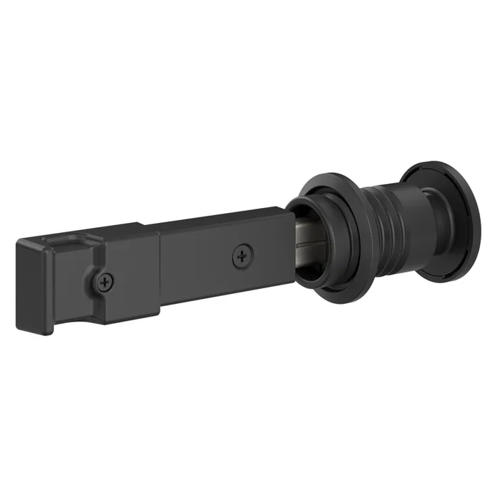 National Hardware Matte Zinc Indoor Sliding Door Lock
