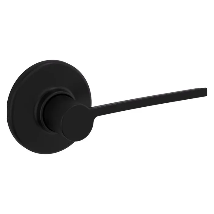 Kwikset Ladera Matte Black Passage Lever
