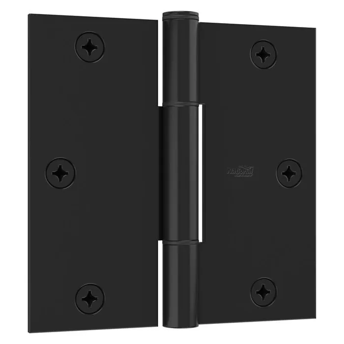 National Hardware Squeak Guard 3.5 in. L Matte Door Hinge 3 pk