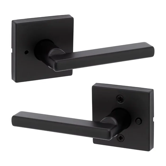 Kwikset Signature Series Halifax Matte Black Privacy Lever