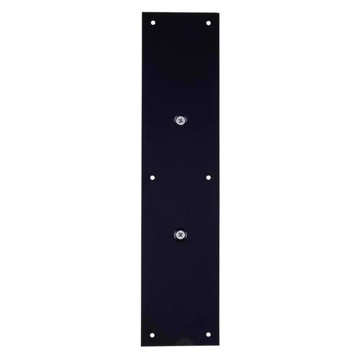 Brinks Commercial 15 in. L Matte Black Aluminum Pull Plate