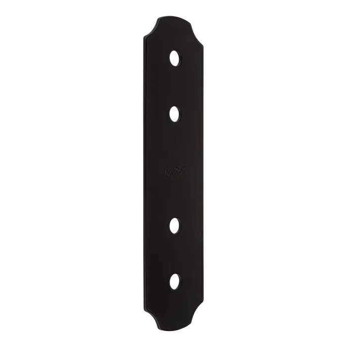 National Hardware Hartley Storm Shine Black Steel Flat Strap 1 pk