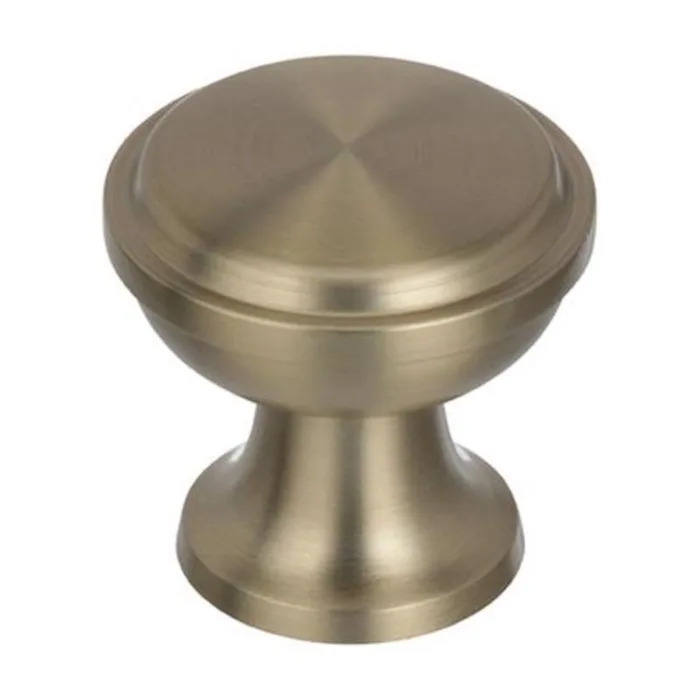 Amerock Westerly Round Cabinet Knob 1-3/16 in. D 1-3/16 in. Golden Champagne 1 pk (Pack of 25)