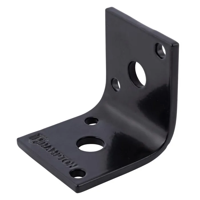 Hampton 1.5 in. H X 1.65 in. W X 1/8 in. D Black Steel Inside/Outside Brace