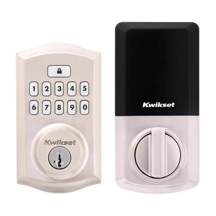 Kwikset SmartCode Satin Nickel Metal Electronic Deadbolt (Pack of 2)