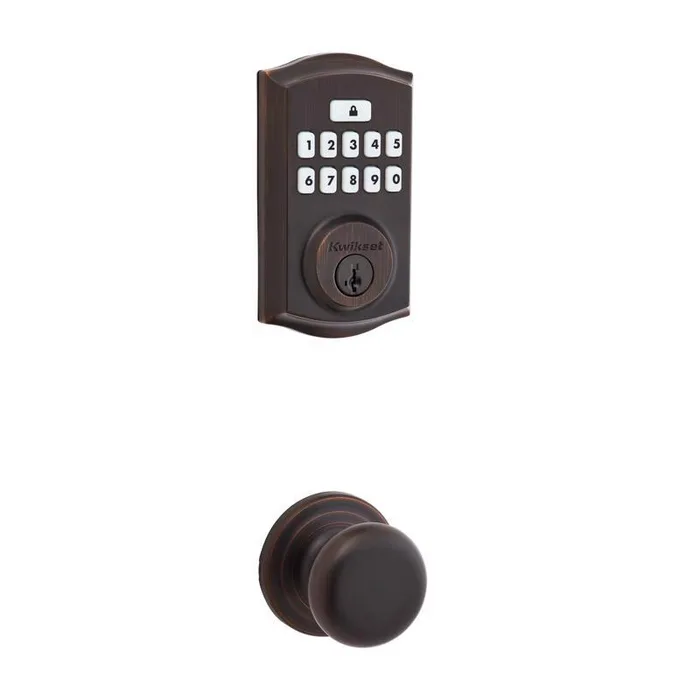 Kwikset SmartCode Venetian Bronze Metal Electronic Touch Pad Deadbolt (Pack of 2)