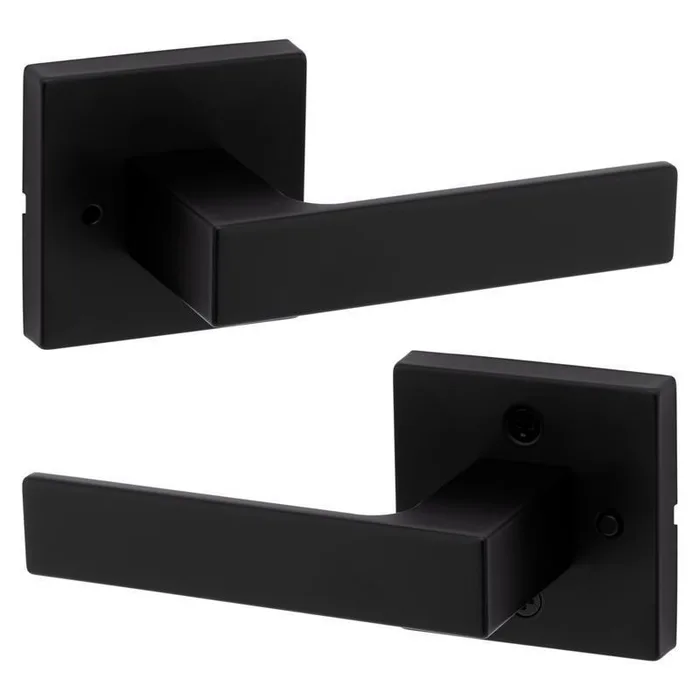 Kwikset Singapore Matte Black Privacy Lever