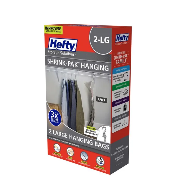 Hefty Shrink-Pak Vaccum Clear Vacuum Cube Storage Bags (Pack of 3)
