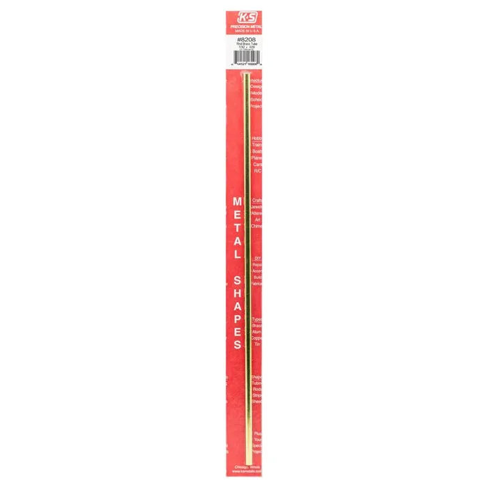 K&S 7/32 in. D X 12 in. L Round Brass Tube 1 pk