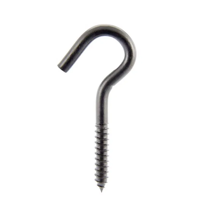 Wright Medium Matte Black Steel 4-13/16 in. L Ceiling Hook 200 lb 1 pk