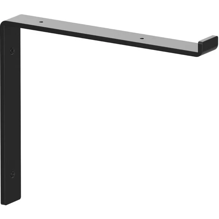 Knape & Vogt Black Steel Shelf Bracket 12 in. L 75 lb (Pack of 8)