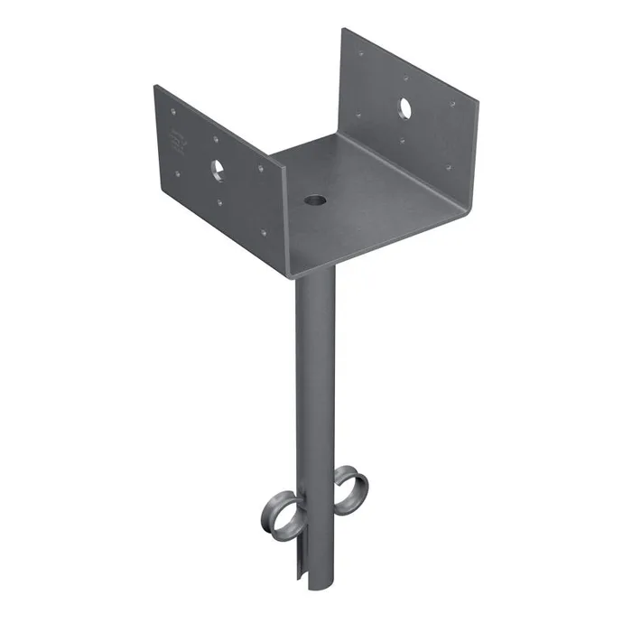 Simpson Strong-Tie 3 in. H X 6 in. W 12 Ga. Galvanized Steel Elevated Post Base
