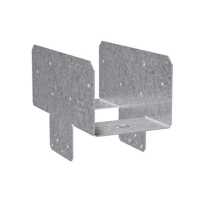 Simpson Strong-Tie 4 in. H X 3.56 in. W 16 Ga. Galvanized Steel Post Cap