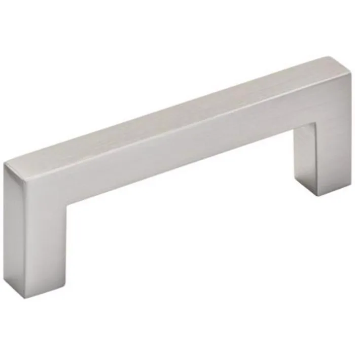 Amerock Contemporary Bar Cabinet Pull 3 in. Satin Nickel Silver 1 pk