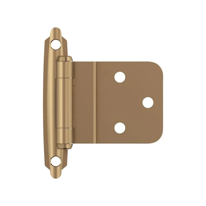 Amerock 2-15/79 in. W X 2-3/4 in. L Champagne Bronze Brown Steel Inset Hinge 2 pk