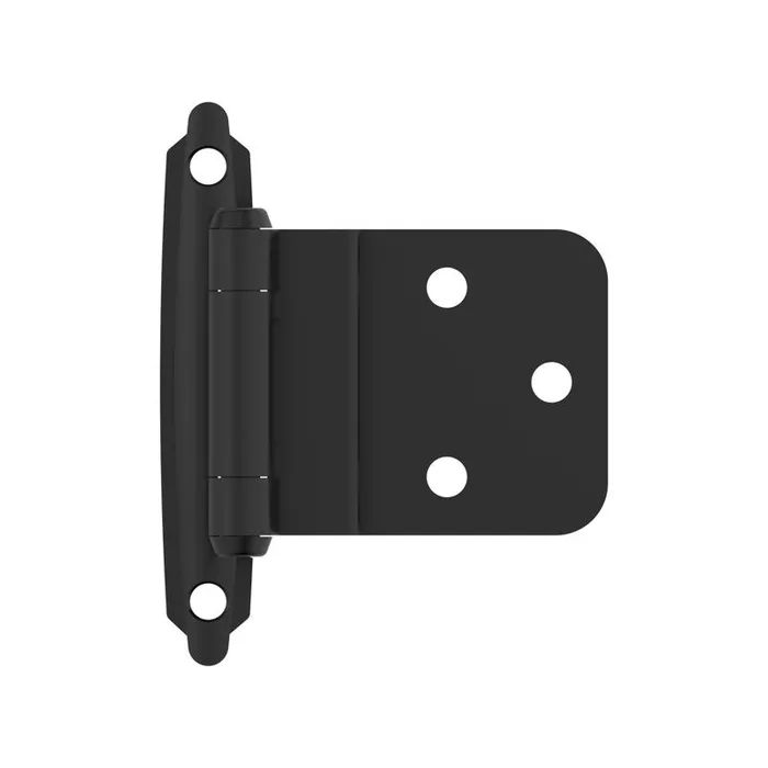 Amerock 2-15/79 in. W X 2-3/4 in. L Matte Black Steel Inset Hinge 2 pk