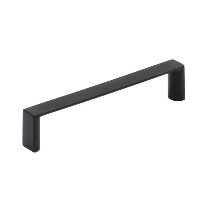 Amerock Contemporary Bar Cabinet Pull 3-3/4 in. Matte Black Black 6 pk