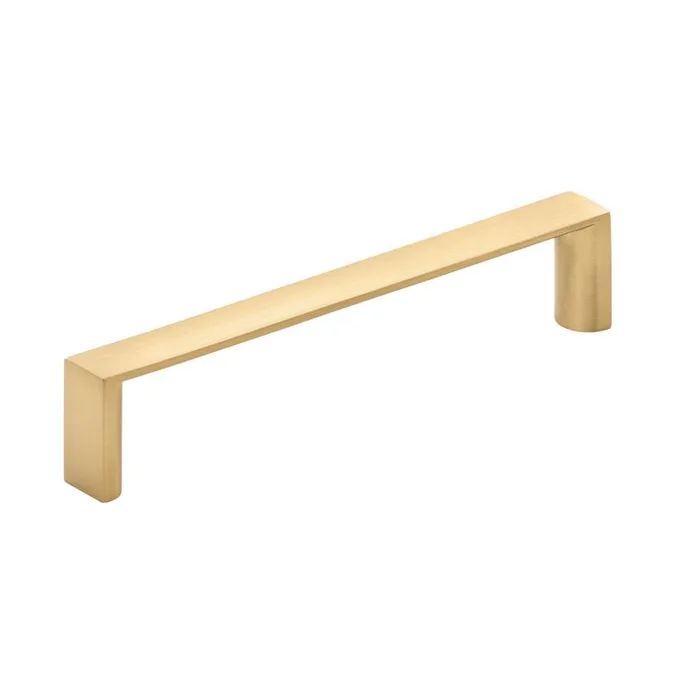 Amerock Contemporary Bar Cabinet Pull 3-3/4 in. Champagne Bronze Gold 6 pk
