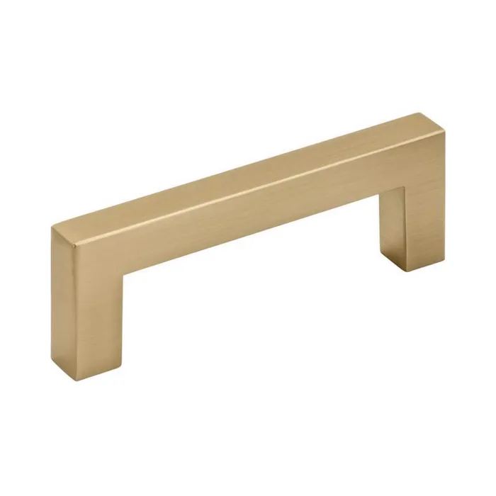 Amerock Contemporary Bar Cabinet Pull 3 in. Champagne Bronze Gold 1 pk