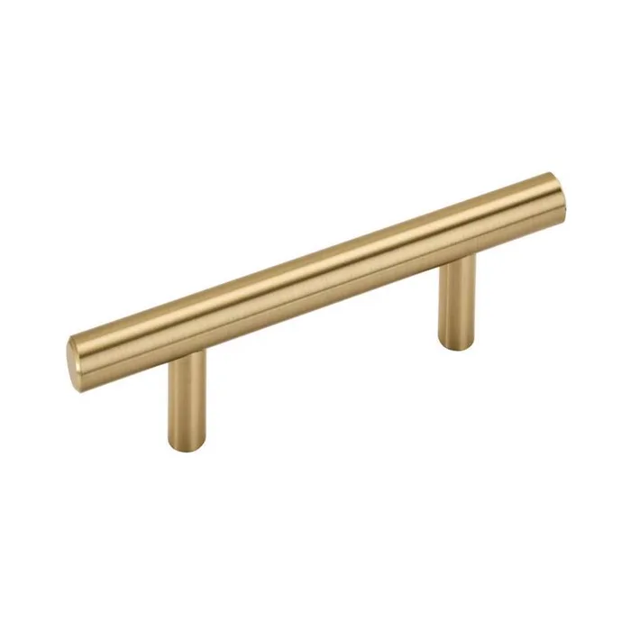 Amerock Contemporary Bar Cabinet Pull 3 in. Champagne Bronze Gold 1 pk
