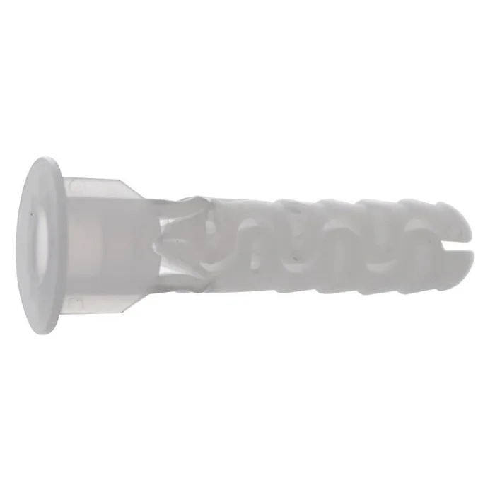 HILLMAN 1/4 in. D X 1-3/16 in. L Nylon Round Head Screw and Anchor 6 pc