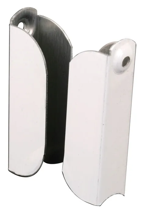 Prime-Line Painted White Aluminum 7/16 in. W X 2 in. L Screen Top Hanger 2 pk (Pack of 6)