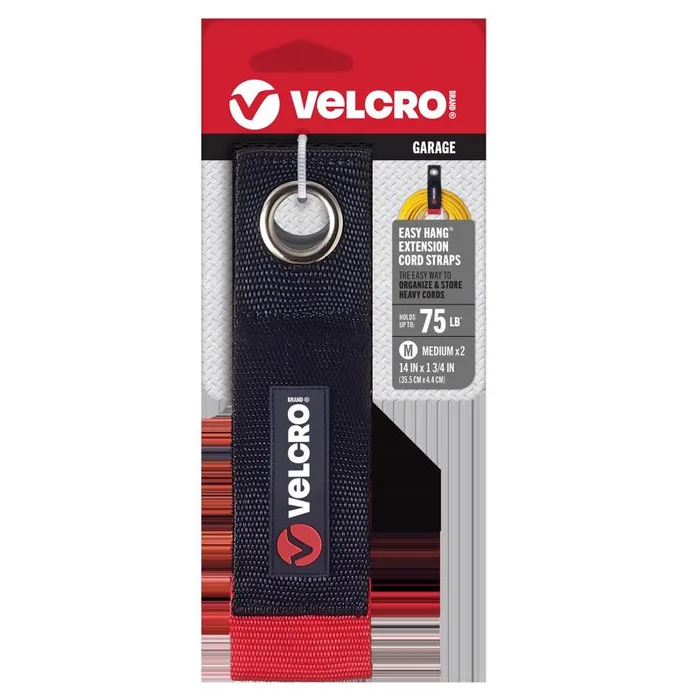VELCRO Brand Easy Hang Medium Nylon Strap 14 in. L 2 pk (Pack of 6)