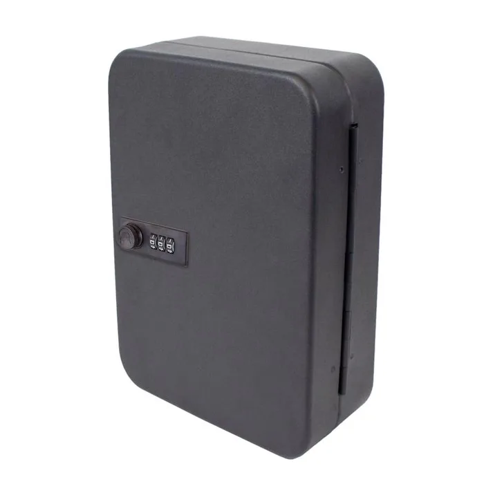 Lucky Line Black Steel Key Cabinet with Combo Lock 7.87 in. 3.25 in. 2.88 in.