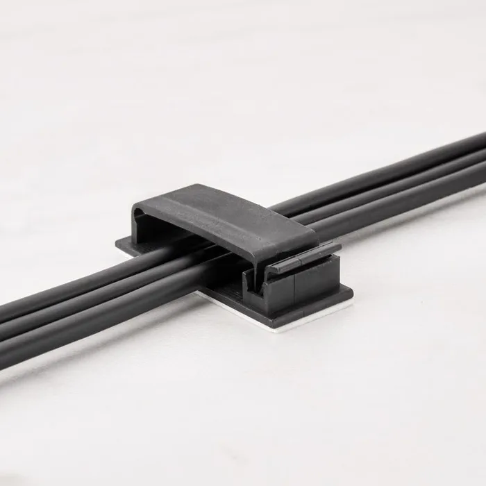 Wrap-It 3.38 in. L Black Plastic Cable Clip (Pack of 6)