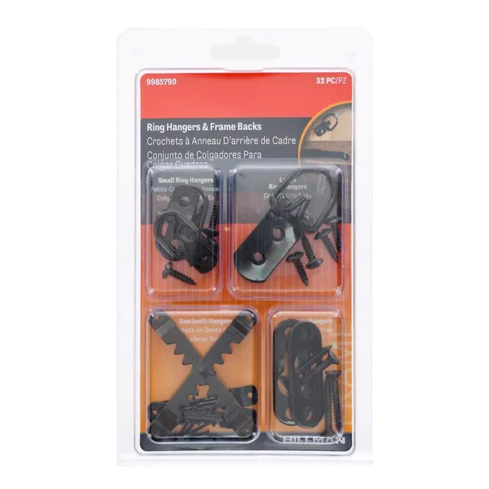 HILLMAN Black Picture Hanging Kit 100 lb 32 pc