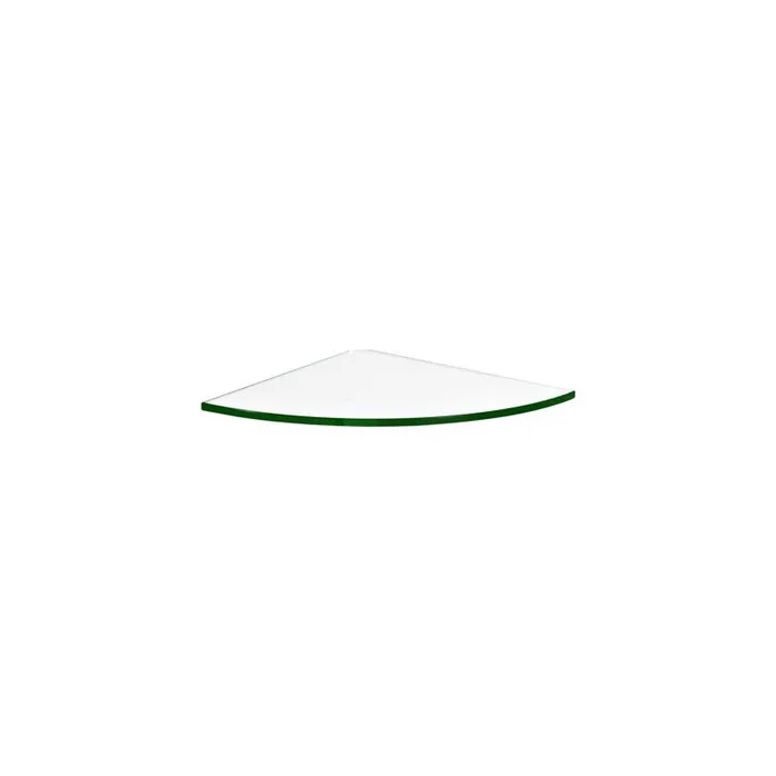 Dolle 0.31 in. H X 9.8 in. W X 9.8 in. D Clear Glass Corner Shelf (Pack of 3)