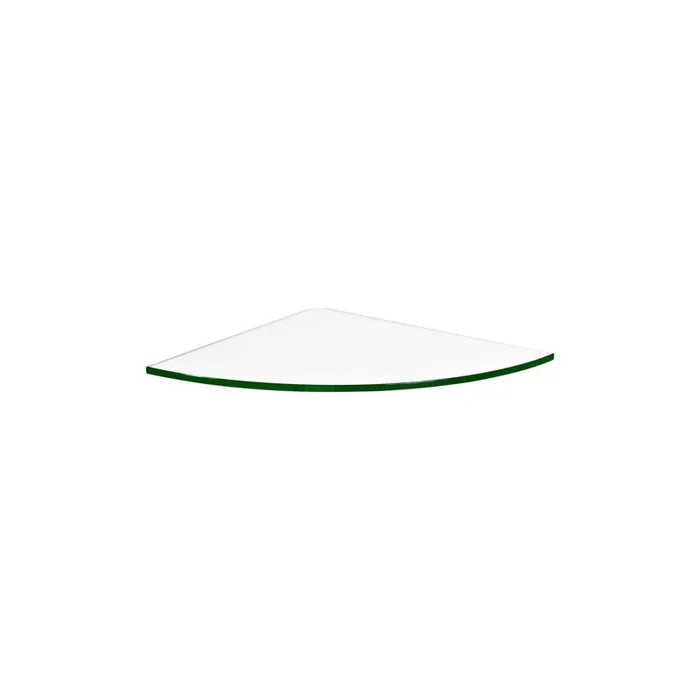 Dolle 0.31 in. H X 11.8 in. W X 11.8 in. D Clear Glass Corner Shelf (Pack of 3)