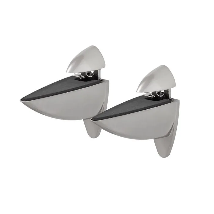 Dolle Ara 4.5 in. H X 1.8 in. W X 4.1 in. D Silver Metal Shelf Clips (Pack of 4)