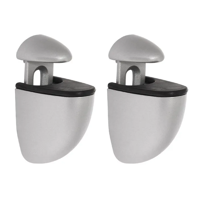 Dolle Jam 3 in. H X 1 in. W X 1.6 in. D Silver Metal Shelf Clips (Pack of 5)