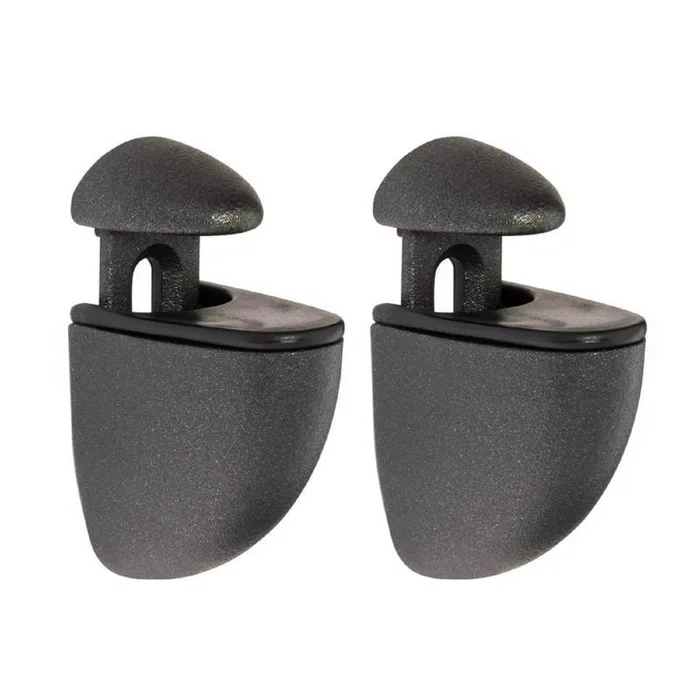 Dolle Jam 3 in. H X 1 in. W X 1.6 in. D Black Metal Shelf Clips (Pack of 5)