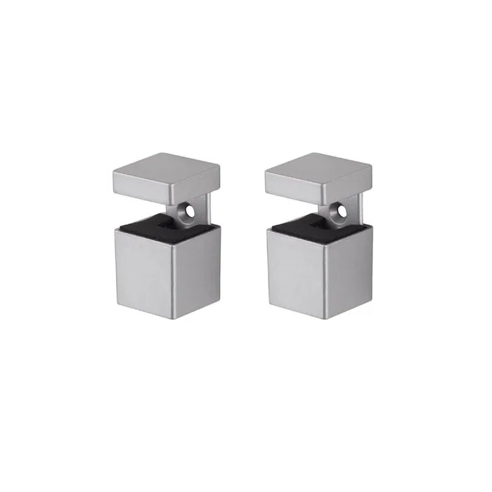 Dolle Bloc 2.5 in. H X 1.3 in. W X 1.3 in. D Silver Metal Shelf Clips (Pack of 5)