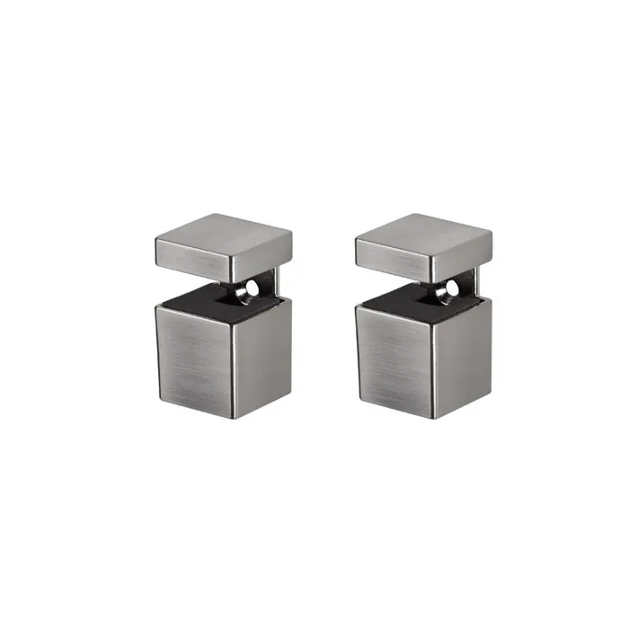 Dolle Bloc 2.5 in. H X 1.3 in. W X 1.3 in. D Silver Metal Shelf Clips (Pack of 5)