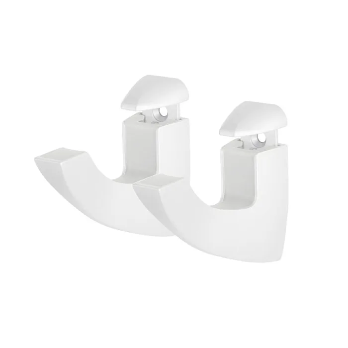 Dolle Scoop Maxi 4.9 in. H X 1.4 in. W X 4.1 in. D White Metal Shelf Clips (Pack of 5)