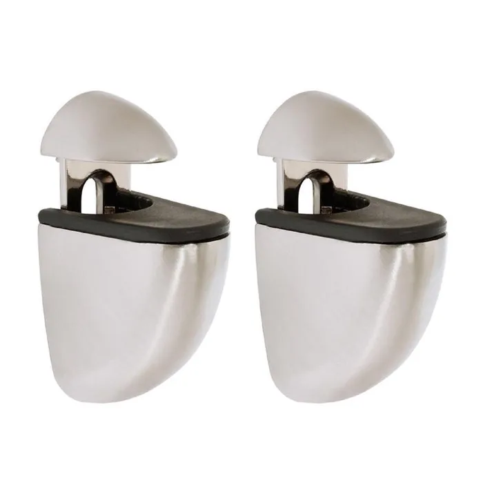 Dolle Jam 3 in. H X 1 in. W X 1.6 in. D Silver Metal Shelf Clips (Pack of 5)