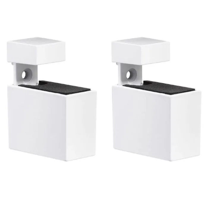 Dolle Cuadro 2.7 in. H X 0.9 in. W X 1.9 in. D White Metal Shelf Clips (Pack of 7)